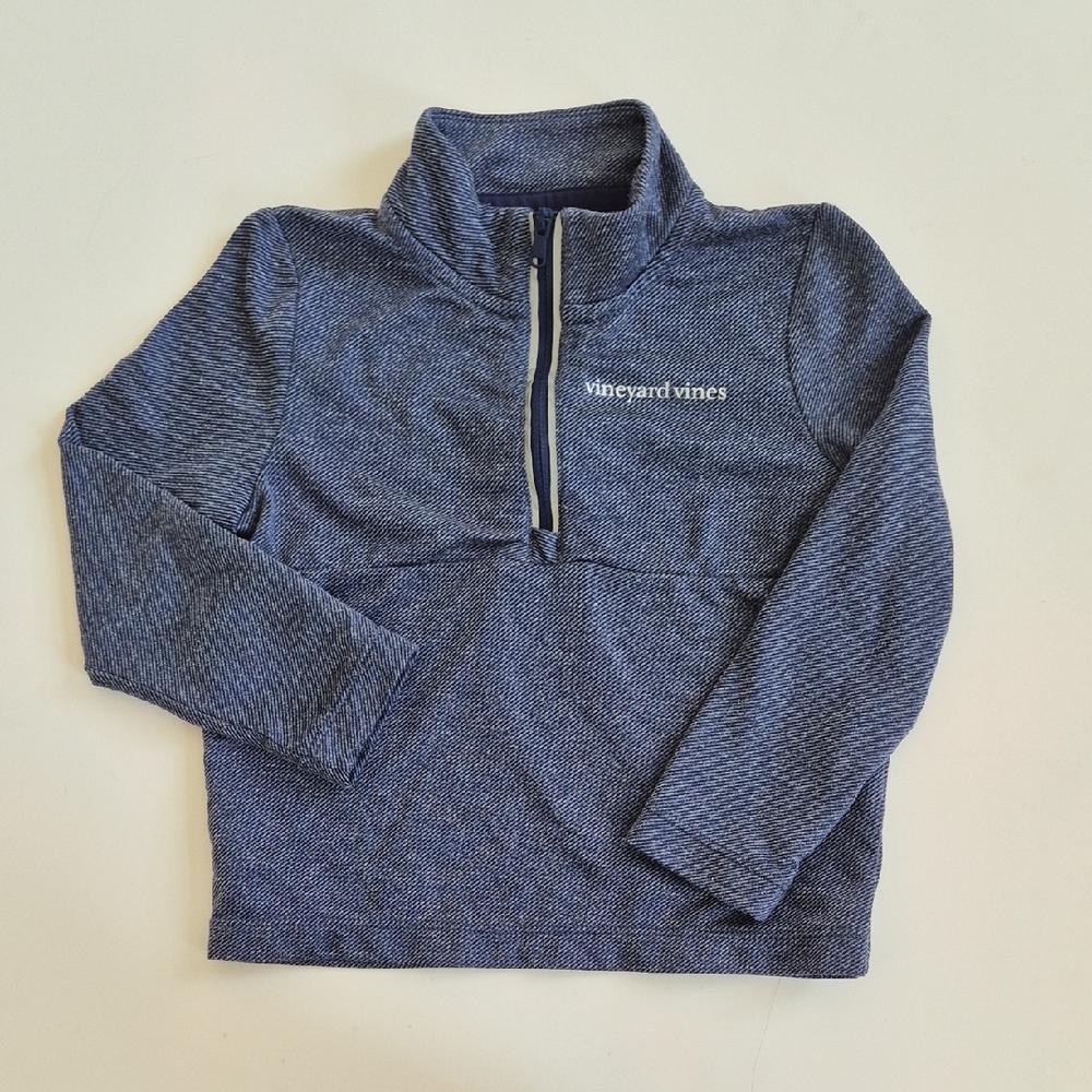 Vineyard Vines Blue Quarter-Zip Pullover